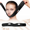 Picture of Beiskll Reusable V Line Lifting Mask with Chin Strap, V Shaped Face Mask for Sagging, Jaw Exerciser (Black)