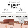 Picture of Silicone Face Scrubber, NågraCoola CLIE 2.0 Facial Cleansing Brush, Rechargeable, Waterproof Face Scrub Brush for Cleansing, Exfoliating, Massaging, Electric Facial Exfoliator for Women and Men-Russet