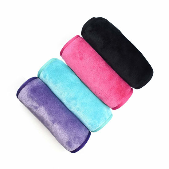 Picture of Makeup Remover Cloths 4 Count: Microfiber Reusable Fast Drying Washcloth, Face Towels for Women