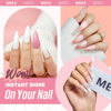 Picture of MEFA 19 Pcs Gel Nail Polish Kit with U V Light, 12 Colors All Seasons Nude Milky White Soak Off Gel Polish Nail Set with Base Top Coat Essential Manicure Tools Beginners Salon Nails DIY Art