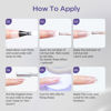 Picture of modelones Cat Eye Gel Nail Polish, 15 ML Glitter Purple Gel Polish with Magnet Christmas Sparkle Galaxy Series Winter Nail Gel Polish Soak Off Led Reflective Nail Art Gel Manicure Salon DIY Gifts