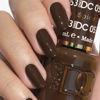 Picture of DND DC Gel Polish Set, Brown Collection, UV/LED Gel Polish and Air Dry Nail Lacquer, Matching Chip-Free Polish Duo, 053 Spiced Brown, 0.5 Fl Oz