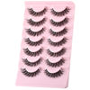 Picture of FARRED Cat Eye Lashes Natural Eyelashes Short Wispy Lash Strips Volume Eyelash Cateye Medium Length False Lashes Natural Looking Hybrid Clusters Full Strip Lashes (A1 | 8-14MM)
