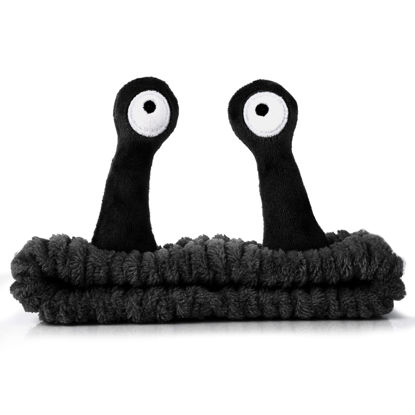 Picture of Molain Face Wash Headband, Palm and Snail Spa Hair Bands Makeup Headbands Women Cartoon Cute Coral Fleece Elastic Headband Creative Hair Accessories for Washing Face Shower Sports Beauty Skincare