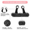 Picture of Molain Face Wash Headband, Palm and Snail Spa Hair Bands Makeup Headbands Women Cartoon Cute Coral Fleece Elastic Headband Creative Hair Accessories for Washing Face Shower Sports Beauty Skincare