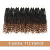Picture of Goddess Box Braids Crochet Hair With Curly Ends 12 Inch Bohomian Box Braids Crochet Braids 8 Packs 3X Crochet Braids Synthetic Braiding Hair Extension for Black Women (12 Inch (Pack of 8), 1B-4-30)……