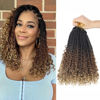 Picture of Goddess Box Braids Crochet Hair With Curly Ends 10 Inch Bohomian Box Braids Crochet Braids 8 Packs 3X Crochet Braids Synthetic Braiding Hair Extension for Black Women(10 Inch (Pack of 8), M1B 30 27)…
