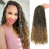 Picture of Goddess Box Braids Crochet Hair With Curly Ends 18 Inch Bohomian Box Braids Crochet Braids 8 Packs 3X Crochet Braids Synthetic Braiding Hair Extension for Black Women (18 Inch (Pack of 8), M1b 27)