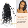 Picture of Goddess Box Braids Crochet Hair With Curly Ends 18 Inch Bohomian Box Braids Crochet Braids 8 Packs 3X Crochet Braids Synthetic Braiding Hair Extension for Black Women(18 Inch (Pack of 8), #1)…