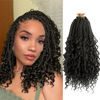 Picture of Goddess Box Braids Crochet Hair With Curly Ends 12 Inch Bohomian Box Braids Crochet Braids 8 Packs 3X Crochet Braids Synthetic Braiding Hair Extension for Black Women(12 Inch (Pack of 8), #2)………