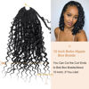 Picture of Goddess Box Braids Crochet Hair With Curly Ends 12 Inch Bohomian Box Braids Crochet Braids 8 Packs 3X Crochet Braids Synthetic Braiding Hair Extension for Black Women (12 Inch (Pack of 8), #1)…