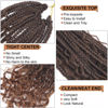 Picture of Goddess Box Braids Crochet Hair With Curly Ends 16 Inch Bohomian Box Braids Crochet Braids 8 Packs 3X Crochet Braids Synthetic Braiding Hair Extension for Black Women(16 Inch (Pack of 8), T1B 30)…