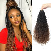 Picture of Goddess Box Braids Crochet Hair With Curly Ends 16 Inch Bohomian Box Braids Crochet Braids 8 Packs 3X Crochet Braids Synthetic Braiding Hair Extension for Black Women (16 Inch (Pack of 8), 1B-4-30)……