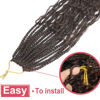 Picture of Goddess Box Braids Crochet Hair With Curly Ends 22 Inch Bohomian Box Braids Crochet Braids 8 Packs 3X Crochet Braids Synthetic Braiding Hair Extension for Black Women (22 Inch (Pack of 8), T1B 30)