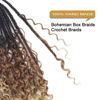 Picture of Goddess Box Braids Crochet Hair With Curly Ends 24 Inch Bohomian Box Braids Crochet Braids 8 Packs 3X Crochet Braids for Black Women (24 Inch (Pack of 8), T1B-30-27)………