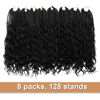 Picture of Goddess Box Braids Crochet Hair With Curly Ends 14 Inch Bohomian Box Braids Crochet Braids 8 Packs 3X Crochet Braids Synthetic Braiding Hair Extension for Black Women(14 Inch (Pack of 8), #1)…