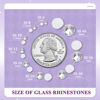 Picture of 2000PCS SS16/4mm Crystal Rhinestones (Clear), Bedazzling Flatback Glass Rhinestones for Crafting DIY Nail Art Makeup Decoration, Gems Diomand Charms for Tumbler Shoes Clothing Mug