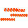 Picture of 96Pcs Press On Nails Short Square Fake Nails Orange Pink Dark Purple Brown False Nails With Glossy Designs Acrylic Nails Press Ons Short Full Cover Glue On Nails Stick On Nails For Women