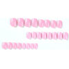 Picture of 96Pcs Press On Nails Short Square Fake Nails Orange Pink Dark Purple Brown False Nails With Glossy Designs Acrylic Nails Press Ons Short Full Cover Glue On Nails Stick On Nails For Women