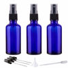 Picture of Hydior 2oz Small Fine Mist Spray Bottles For Essential Oils, Blue Glass Spray Bottle 3 Pack