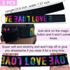 Picture of XConstellation Elastic Wig Bands with Melting and Adjustable Magic Buckle for Lace Frontal Wigs, Edges Lay and Grip, Suitable for Wig Bands and Edges (2PCs, ColorLove)