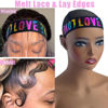 Picture of XConstellation Elastic Wig Bands with Melting and Adjustable Magic Buckle for Lace Frontal Wigs, Edges Lay and Grip, Suitable for Wig Bands and Edges (2PCs, ColorLove)