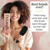 Picture of Lily England Curly Hair Brush - Pain-Free Detangling & Styling Brush With Flexible Bristles for Wet & Dry Hair - Easy to Hold for 3c to 4c Hair, Black