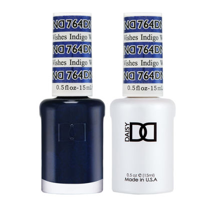 Picture of DND Gel Polish Set - 1 each of Purple Gel Polish and Purple Nail Polish, 764 Indigo Wishes, 0.5 Fl Oz