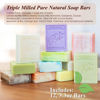 Picture of BELA - Triple Milled Pure Natural Soap Bars - Assorted, 3.3 oz (Pack of 12) - Organic Shea Butter - Rich Creamy Lather - Triple French Milled - Long Lasting - Made in Australia