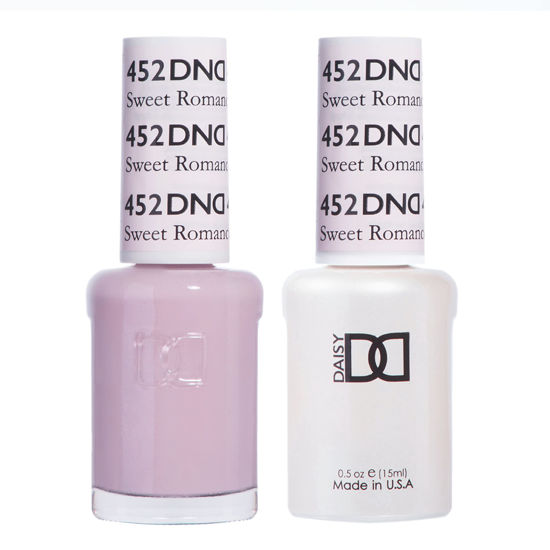 Picture of DND Gel Polish Set - 1 each of Pink Gel Polish and Pink Nail Polish, 452 Sweet Romance, 0.5 Fl Oz
