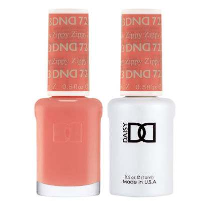 Picture of DND Gel Polish Set - 1 each of Pink Gel Polish and Pink Nail Polish, 723 Zippy, 0.5 Fl Oz