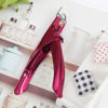Picture of Professional Acrylic False Nail Clippers for Acrylic Nails, Rose Red Nail Tip Cutter Nail Manicure Tool for Salon Home Nail Art
