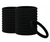 Picture of 2 Inch in Diameter Large Thick Hair Ties No Damage, 60PCS Black Elastic Hair Ties for Women, Cotton Seamless Ponytail Holders, Soft Rubber Bands for Hair,