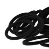 Picture of 2 Inch in Diameter Large Thick Hair Ties No Damage, 60PCS Black Elastic Hair Ties for Women, Cotton Seamless Ponytail Holders, Soft Rubber Bands for Hair,