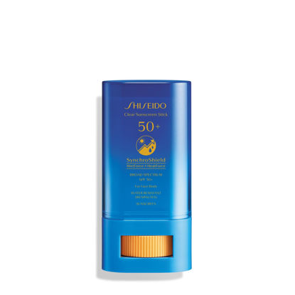 Picture of Shiseido Clear Sunscreen Stick SPF 50+ - Invisible Broad-Spectrum Face Sunscreen - Wear Under & Over Makeup - Lightweight Formula - All Skin Types