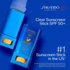 Picture of Shiseido Clear Sunscreen Stick SPF 50+ - Invisible Broad-Spectrum Face Sunscreen - Wear Under & Over Makeup - Lightweight Formula - All Skin Types
