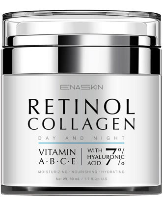 Picture of EnaSkin Retinol Cream for Wrinkles: Face Neck Collagen Cream for Tightening Skin - Anti Aging Facial Moisturizer Day and Night for Women and Men 1.7 Fl OZ