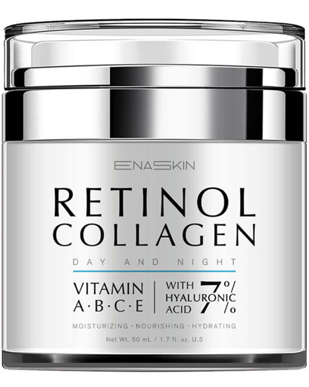 Picture of EnaSkin Retinol Cream for Wrinkles: Face Neck Collagen Cream for Tightening Skin - Anti Aging Facial Moisturizer Day and Night for Women and Men 1.7 Fl OZ