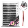 Picture of WONSIS Self Adhesive Eyelashes, 156 Pcs Self Adhesive Eyelash Clusters, No Glue Needed, Invisible 2-Strip Tape - Longer Lasting, No Sticky Residue Pre Glued Eyelashes (Volume-Mixed)
