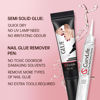 Picture of Curvlife 10g Semi Solid Nail Glue Gel with 5ml Nail Glue Remover Pen, No Need for Uv Light, Gel Glue for Press On Nails, Nail Glue Remover for Nails, Click&Remove Pen