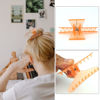 Picture of Ondder Hair Clips for Styling - Orange Butterfly Claws Clamps Pro Salon Clips for Cutting, Coloring, and Hair Accessories for Women Girls