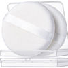 Picture of Teenitor 2pcs Powder Puff, 4.13 Inch Powder Puff for Body Powder, Body Powder Puff Large Powder Puff Loose Powder Puffs Soft Velour Body Powder Puff and Container White