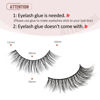 Picture of Onlyall Natural Lashes Wispy Lashes Natural Look False Eyelashes Natural Flared Eyelashes False Eye Lashes Soft Fluffy Lashes 7 Pairs D-K06