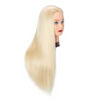 Picture of Hairingrid 26"-28" Mannequin Head Hair Styling Training Head Manikin Cosmetology Doll Head Synthetic Fiber Hair and Free Clamp Holder (R71919W61320) Blonde-