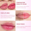 Picture of evpct 3Pcs Aloe Vera Avocado Peach Tinted Lip Balms Tint Stain Lipstick for Women PH Color Changing Lipstick Balm Stain Gift Set Queen Girls Korean Mood Long Lasting Color Change Light Pink Lipstick