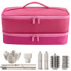 Picture of Travel Carrying Case for Hair Dryer for Shark Flexstyle Double-Layer Hair Accessories Tools Storage Bag for Revlon Hairdryer Styler Organizer (P-PINK)