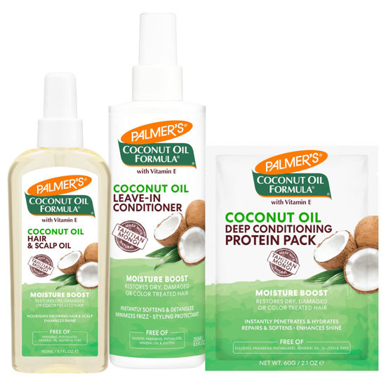 Picture of Palmer's Coconut Oil Formula Moisture Boost Hair bundle (Scalp Oil & Leave-In Conditioner)