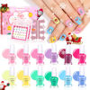 Picture of TOMICCA Kids Nail Polish Set - 12 Candy Rainbow Colors Non Toxic Water Based Odorless Peel Off Quick Dry Natural Safe for Toddler Parties & Birthday Girls (Ages 3+)