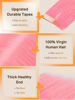 Picture of DOORES Tape in Hair Extensions, Peach Pink Tape ins 14 Inch 25g 10pcs, Remy Human Hair Extensions Tape in Straight Hair Seamless Invisible Tape Hair