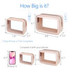 Picture of PACKISM TSA Approved Toiletry Bag - 2 Pack Upgrade Color-Edged Clear Makeup Bag, Clear Toiletry Bag For Traveling Fits Various Storage Needs, Pink (2 Sizes)